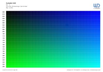 RGB / HEX Farbtabelle Schema 0100