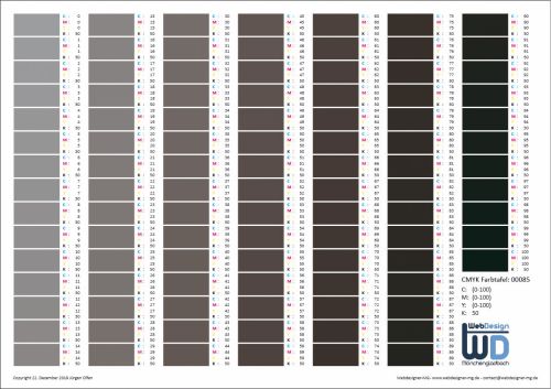 CMYK-Farbtabelle 0085