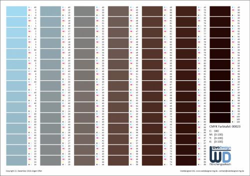 CMYK-Farbtabelle 0023
