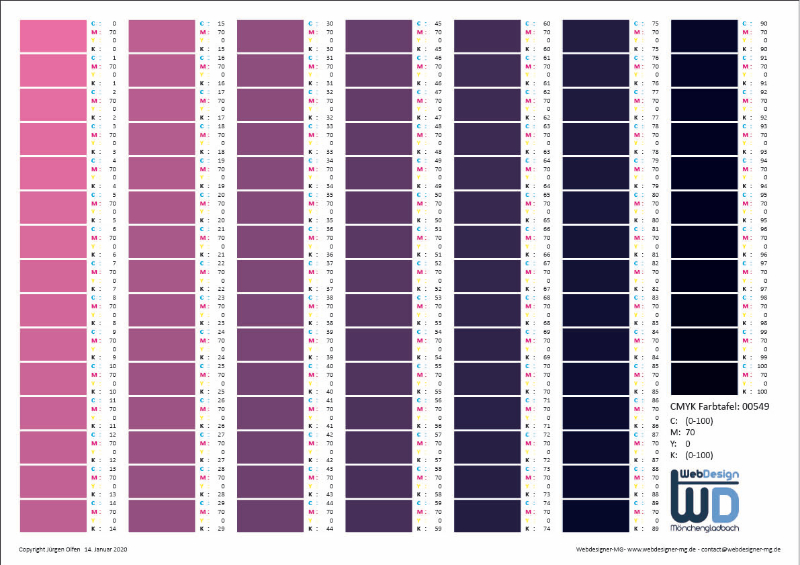 CMYK-Farbtabelle 0549